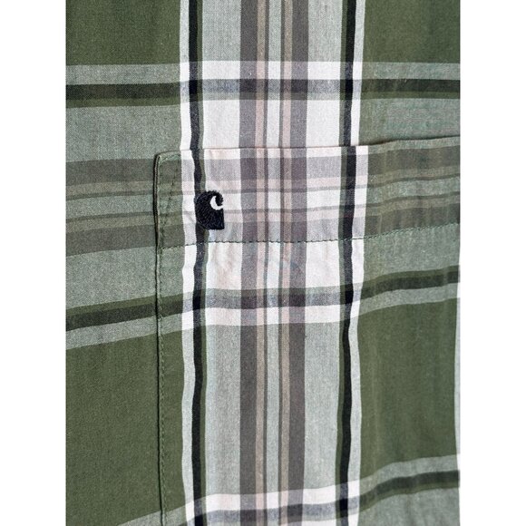 Carhartt Mens Relaxed Fit Plaid Short Sleeve Button-Up Shirts 2XL Lot of 2 - Picture 8 of 10